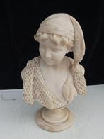 Sculpture, busto di giovane pescatore felice dal viso, Antiek en Kunst