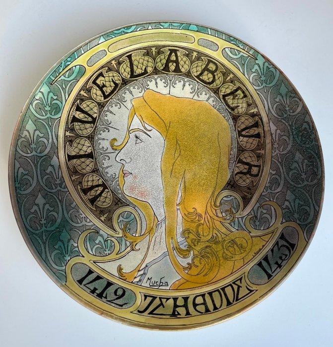 Luneville - Alphonse Mucha - Schaal - Porselein, Antiek en Kunst, Antiek | Glaswerk en Kristal