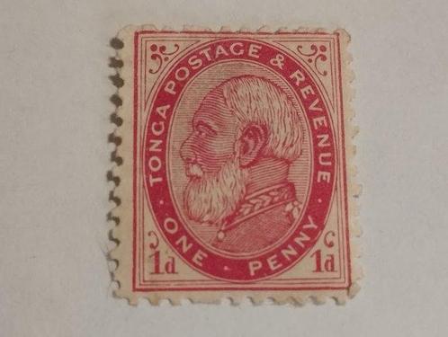 Tonga 1886 - 1p roos - 500€ N°1(B) (Yvert & Tellier, Postzegels en Munten, Postzegels | Europa | UK