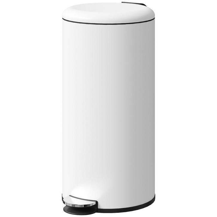 Pedaalemmer - Vergrendelingsdeksel - Pedaal - Crèmewit, Huis en Inrichting, Woonaccessoires | Prullenbakken, Nieuw, Ophalen of Verzenden
