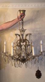Plafondlamp - Elegante grote Franse kroonluchter - Glas,