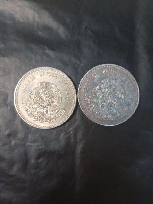 Mexico. 5 Pesos 1947-1948/ Lot of 2 (Zonder Minimumprijs), Postzegels en Munten, Munten | Europa | Niet-Euromunten