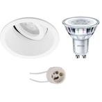 LED Spot Set - Kantelbare Ronde Inbouwspot 5W LED Witte Spot, Verzenden, Nieuw
