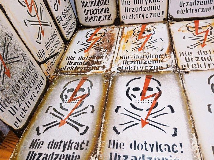 Emaille plaat (12) - Emaille, Staal, Antiek en Kunst, Antiek | Wandborden en Tegels