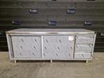 Werktafel | 2 schuifdeuren, 3 lades | RVS | 180x70 cm, Nieuw in verpakking