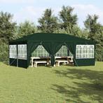 vidaXL Partytent met 10 Zijwanden Groen 6x4 m PE, Tuin en Terras, Verzenden, Nieuw