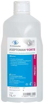 Désinfectant pour les mains 1L Euro Bottle ASEPTOMAN FORTE, Doe-het-zelf en Bouw, Ventilatie en Afzuiging, Verzenden