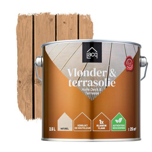 Lacq Vlonder en Terrasolie Natural 2.5L, Doe-het-zelf en Bouw, Verf, Beits en Lak, Nieuw, Verzenden
