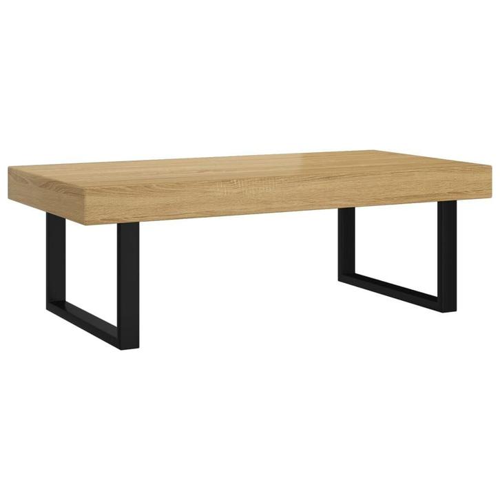 MDF/Ijzer Tafel 120x60 | Retour Deal | Trendy Woonkamer, Huis en Inrichting, Tafels | Salontafels, 50 tot 100 cm, Nieuw, Metaal