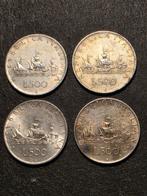 Italië. 500 Lire argento 1958-1961 (4 monete) (Zonder