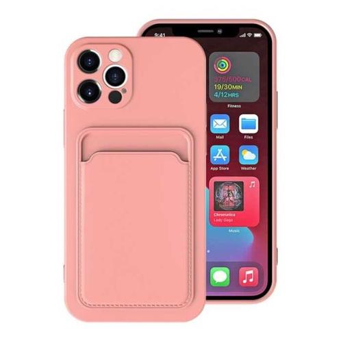 iPhone 7 Kaarthouder Hoesje - Wallet Card Slot Cover Roze, Telecommunicatie, Mobiele telefoons | Hoesjes en Screenprotectors | Apple iPhone