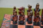 Schaakspel - Vintage Peruaans handgemaakt schaakspel met, Antiek en Kunst