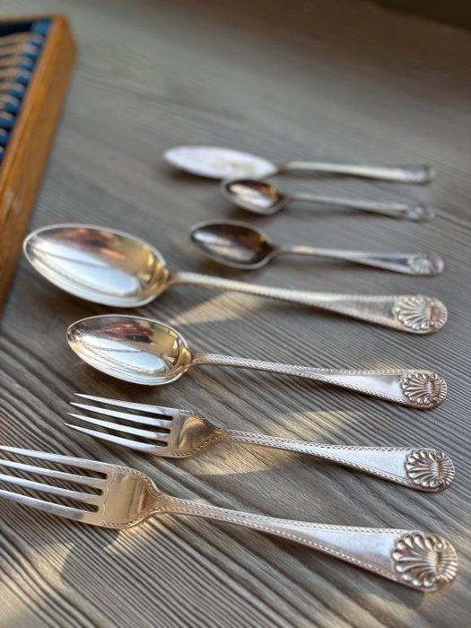 Hamilton & Inches - Bestekset (89) - Verzilverd, Antiquités & Art, Antiquités | Meubles | Tables