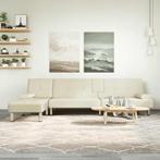 vidaXL Slaapbank L-vormig 255x140x70 cm kunstleer, Huis en Inrichting, Verzenden, Nieuw
