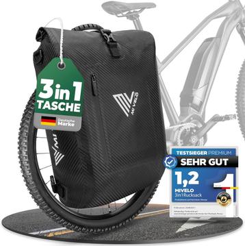 2dekans | MIVELO PRIMUS - 3-in-1 Waterdichte Fietstas met beschikbaar voor biedingen