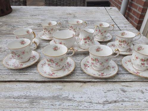 Paragon - Koffieservies (10) - Victoriana Rose - Been,, Antiek en Kunst, Antiek | Meubels | Tafels