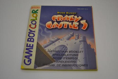 Bugs Bunny in Crazy Castle 3 (GBC NEU5 MANUAL), Consoles de jeu & Jeux vidéo, Consoles de jeu | Nintendo Portables | Accessoires