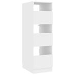 vidaXL Wasrek met opslag met de deur Wit Bewerkt hout, Verzenden, Nieuw