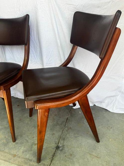 Benchairs - Ben Stoe - Stoel (2) - Hout, Napa, Antiek en Kunst, Antiek | Meubels | Stoelen en Sofa's