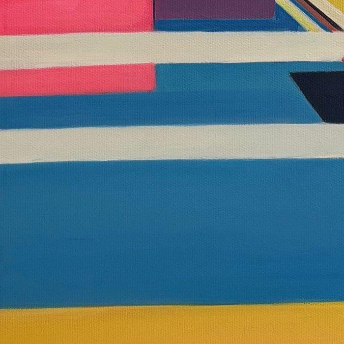 Alexy Berthelot - minimal pop cubism house, Antiquités & Art, Art | Peinture | Moderne