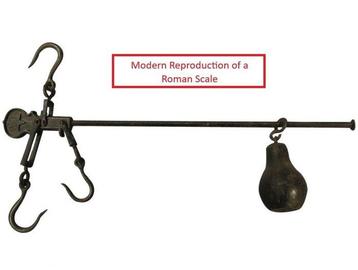 Romain antique, Empire Contrepoids anciens en bronze et en