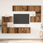 vidaXL Tv-meubelset 8 pcs Oud hout 80 x 30 x 30 cm Bewerkt, Verzenden, Nieuw