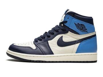 Air Jordan 1 Retro High OG Obsidian UNC - Maat 38.5 EU, Ophalen of Verzenden