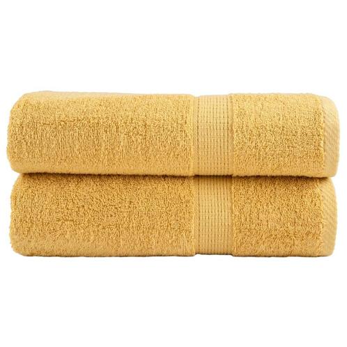 vidaXL Badhanddoeken SOLUND 2 st 600 g/m² 100x150 cm, Huis en Inrichting, Badkamer | Badtextiel en Accessoires, Nieuw, Verzenden