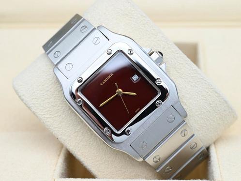 Cartier Santos Ref. 2960 Year 1980s (Box), Handtassen en Accessoires, Horloges | Heren, Staal, Zo goed als nieuw, Goud, Overige merken