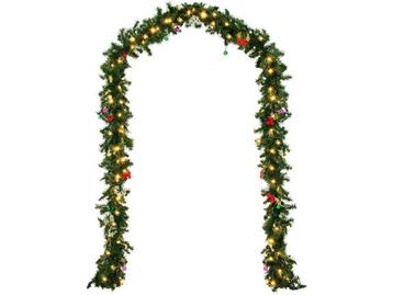 Casaria Kerstguirlande – 5 m 80 LED´s incl. Decoratie – Warm beschikbaar voor biedingen