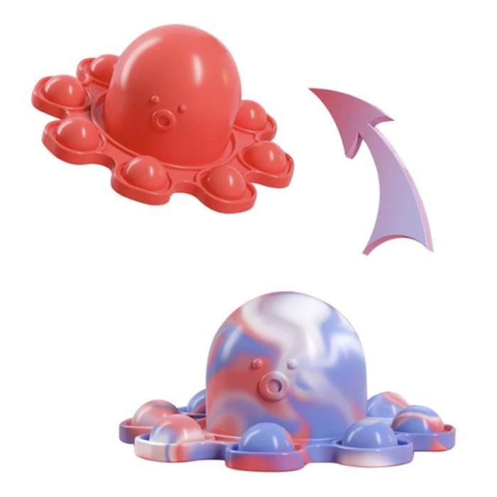 Pop It Octopus - Dubbele Kleur - Fidget Anti Stress, Telecommunicatie, Mobiele telefoons | Toebehoren en Onderdelen, Nieuw, Verzenden