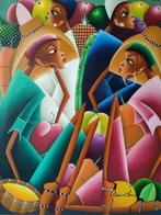Saint-Louis XXe - Marché haïtien, Antiquités & Art, Art | Peinture | Classique