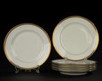 Limoges - Assiette (6) - Gouden Laurier Rand - Porcelaine -