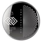 Slowakije. 2017 1 oz Silver Chronos Round Proof-Like (In