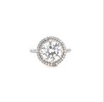 Ring - 18 karaat Witgoud -  2.55ct. tw. Diamant (Lab-grown), Handtassen en Accessoires, Nieuw