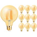 10x LED Lamp E27 Globe Filament Brinton 6W G125 2200K, Huis en Inrichting, Verzenden, Nieuw