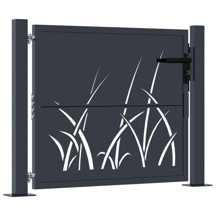 Poort 105cm Antraciet - Veilig & Stijlvol | Retour deal |..., Tuin en Terras, Tuinhekken en Hekwerk, Met poort, Nieuw, IJzer, Tuinhek
