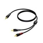 Tulp naar jack 3.5 mm kabel | Procab | 3 meter, Verzenden, Nieuw