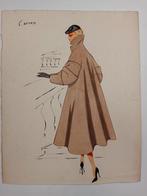 Artiste inconnu - Carven - Figurino anni 50, Antiek en Kunst