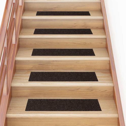 vidaXL Trapmatten zelfklevend 30 st 76x20 cm rechthoekig, Doe-het-zelf en Bouw, Ladders en Trappen, Nieuw, Verzenden