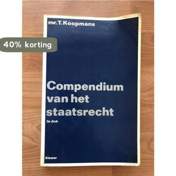 Compendium van het staatsrecht 9789026817212 Koopmans, Livres, Verzenden, Koopmans
