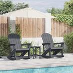vidaXL Adirondack Schommelstoelen 2 pcs Lichtgrijs 73.5 x 92, Verzenden, Nieuw