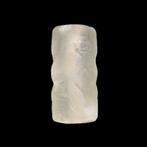Old Babylonian Crystal Cylinder seal, Antiek en Kunst