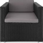 2dekans | tectake® comfortabele wicker fauteuil met, Tuin en Terras, Ophalen of Verzenden, Nieuw