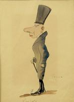 Angiolo Tricca (1817-1884) - Coppia di caricature