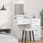 vidaXL Kaptafel met LED Verlichting - Wit - 50x41x135 cm, Huis en Inrichting, Tafels | Kaptafels, Verzenden, Nieuw