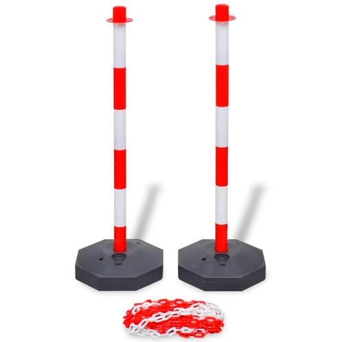vidaXL Kettingpalenset met kunststof ketting 10 m, Huis en Inrichting, Woonaccessoires | Wanddecoraties, Nieuw, Verzenden