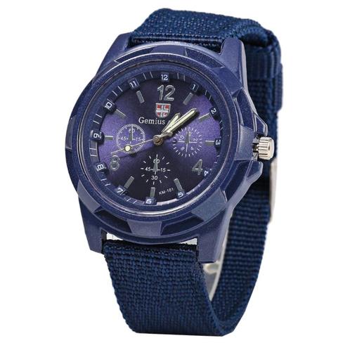 Fako® - Horloge - Army - Blauw, Handtassen en Accessoires, Horloges | Dames, Verzenden