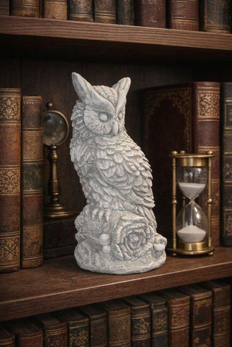 sculptuur, Uil op stam - 27 cm - Composiet, Antiek en Kunst, Curiosa en Brocante
