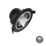 LED Downlighter Tri-Color 9W Ø9cm Zwart IP22, Verzenden, Nieuw, Trendy verlichting